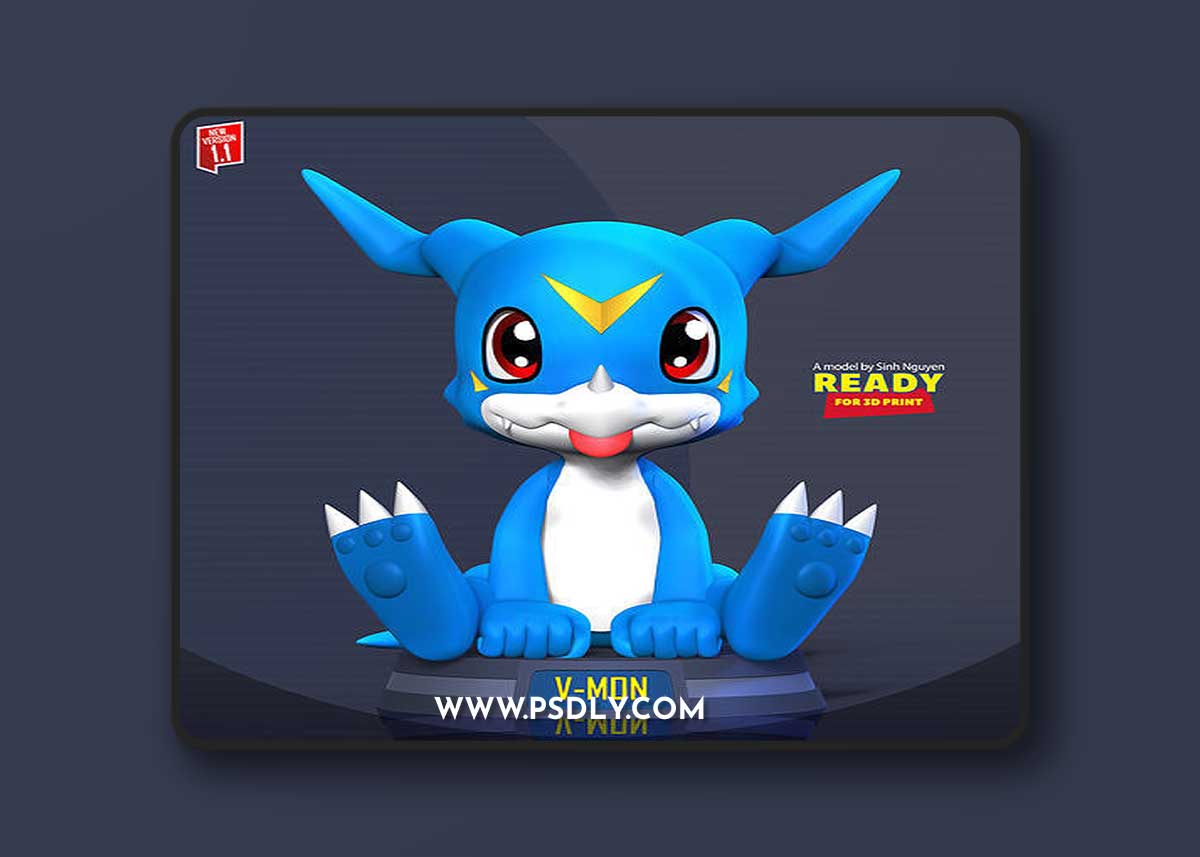 Veemon - Digimon Adventure – 3D Print Model