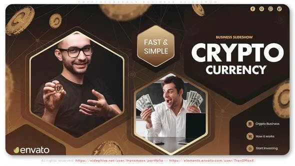 Videohive Cryptocurrency Business Slideshow 48454680