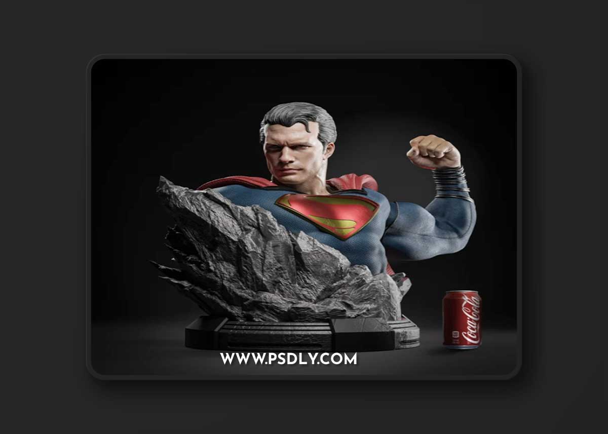 ZEZ Studios - Superman Bust – 3D Print Model