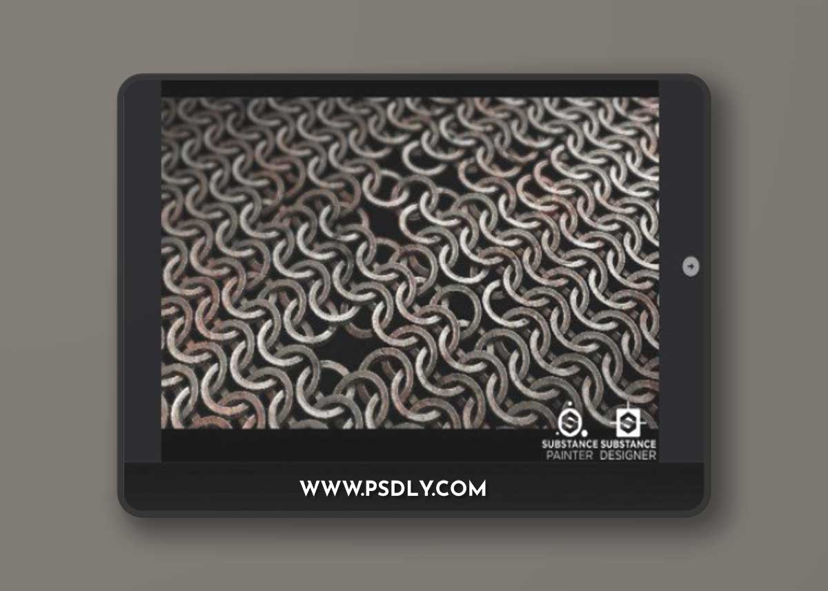 Artstation - QiYu Dai (Aiden) - Smart Chainmail - Substance Painter