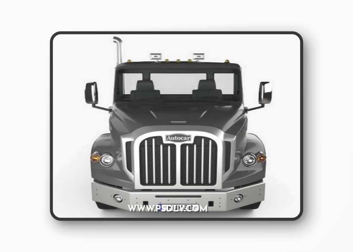 Autocar DC-64 Tractor Truck 4axle 2019 3D Model