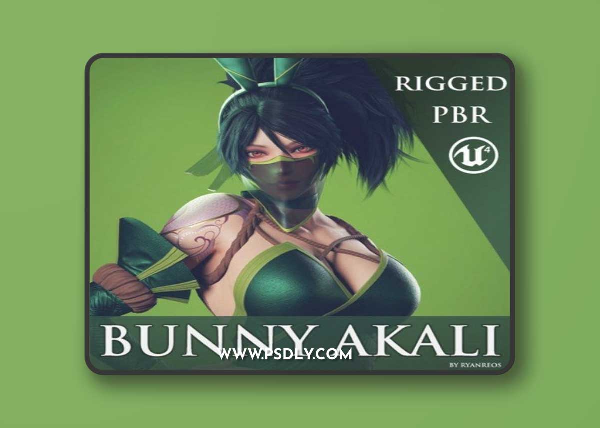 Bunny Akali - Game Ready 3D Model