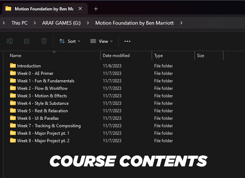 COURSE CONTENT