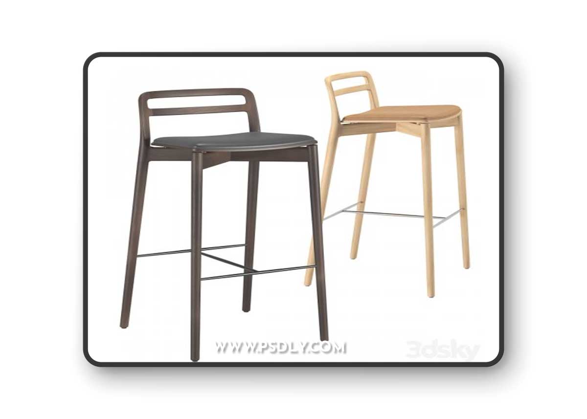 Cabin Bar Stool By VIPP 3D Model