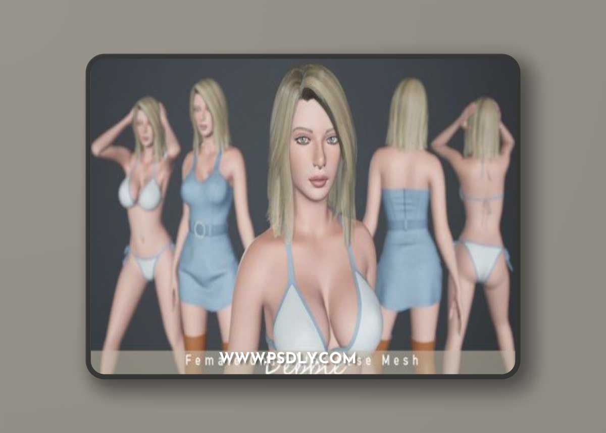 Debbie – Female Character Base Mesh Version 3
