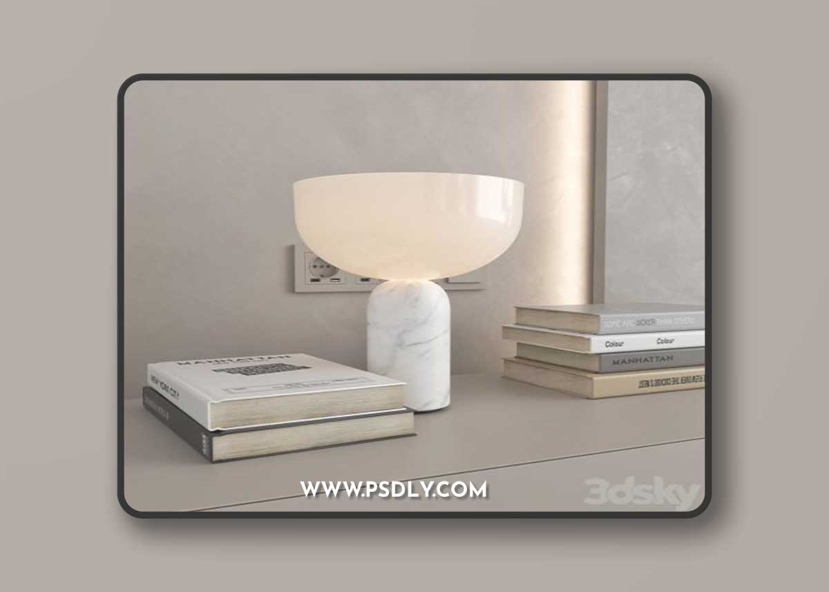 Decorative wall panel set 106 3D Model