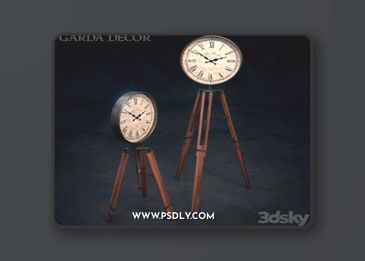 Garda Decor Clock IM5202-150 3D Model