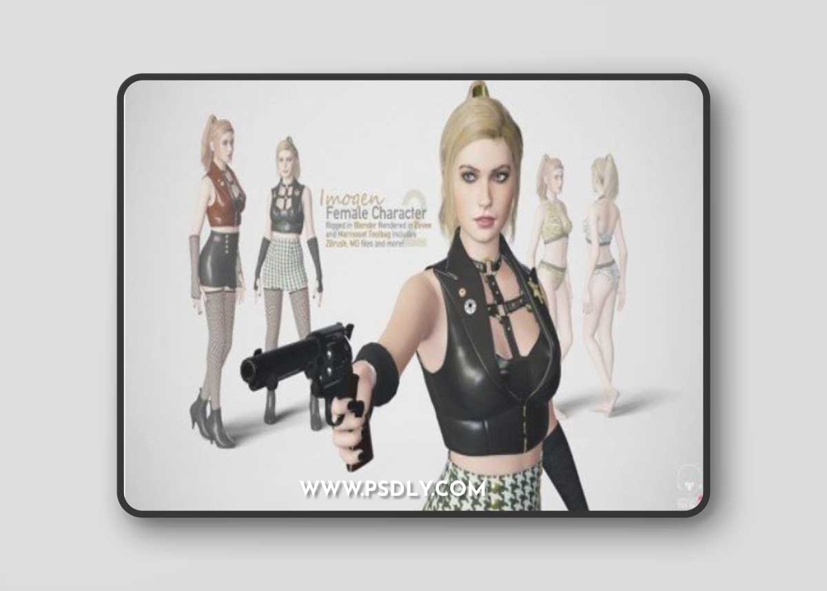 Imogen – Female Character Base Mesh Version 2