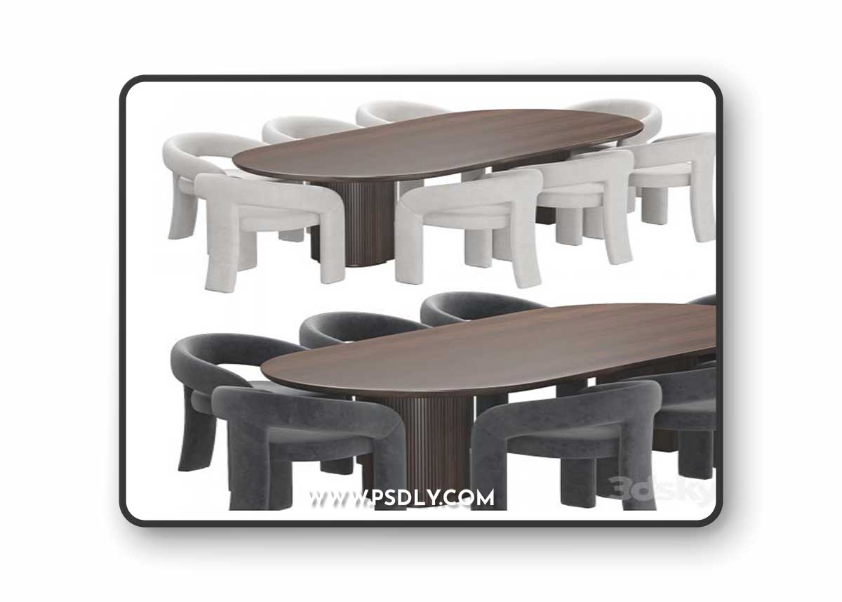 NUEVO ANISE DINING Chair and Moon Table