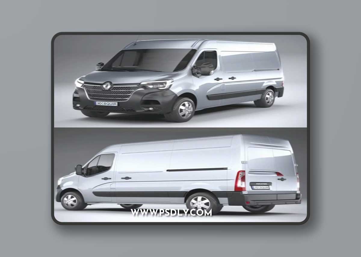 Renault Master L2H2 2020 3D Model