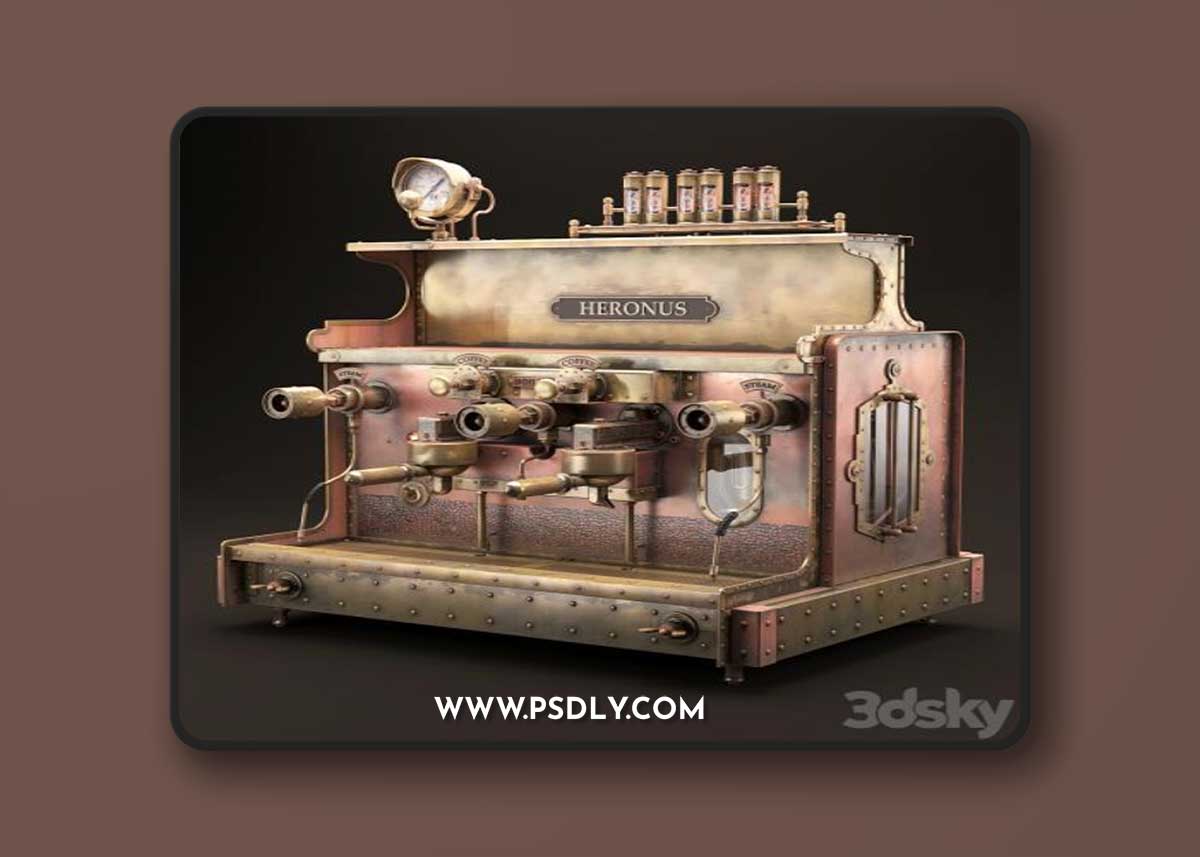 Steampunk coffee machine