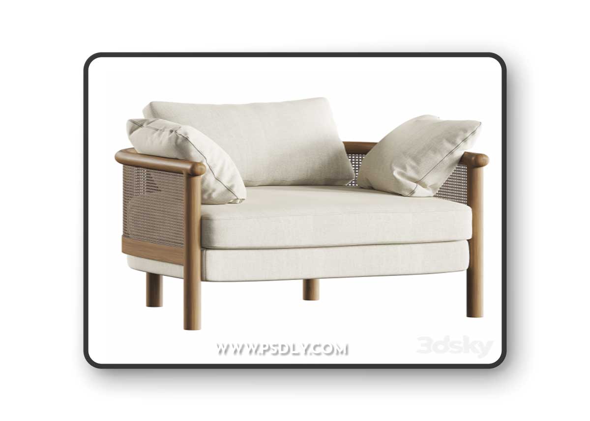 Sydney Cane Armchair by Soho Home