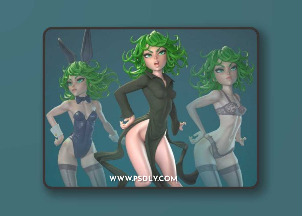 Tatsumaki One Punch Man 3D Model