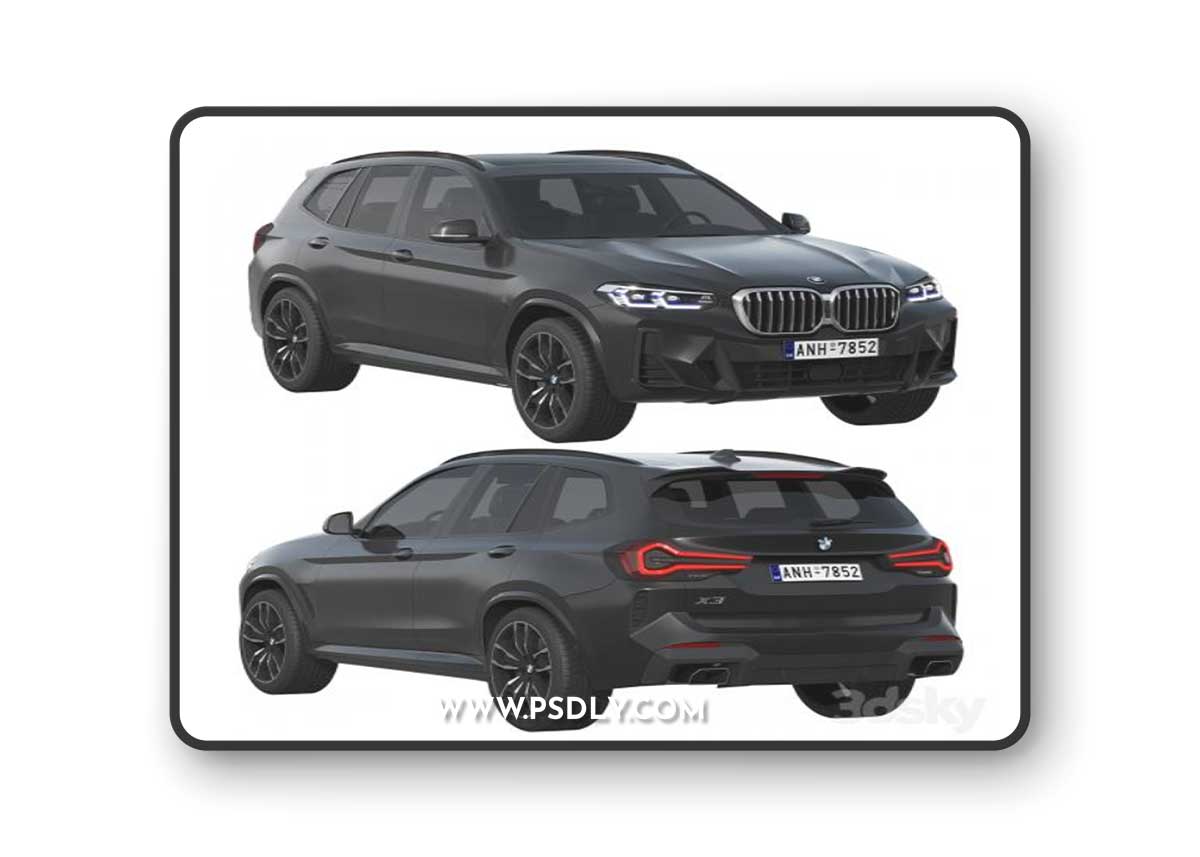BMW X3 2022 3D Model