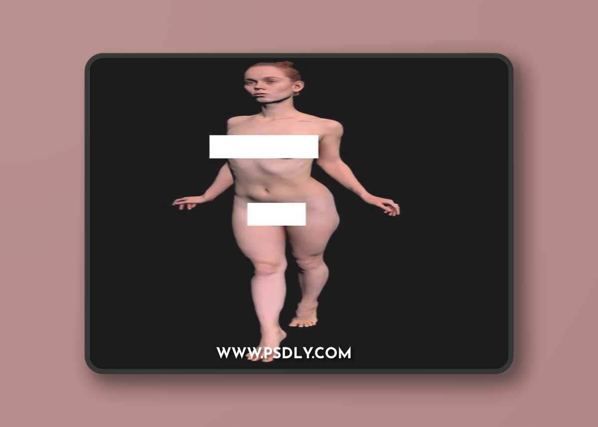 Female Scan Helga Nude 3D Model