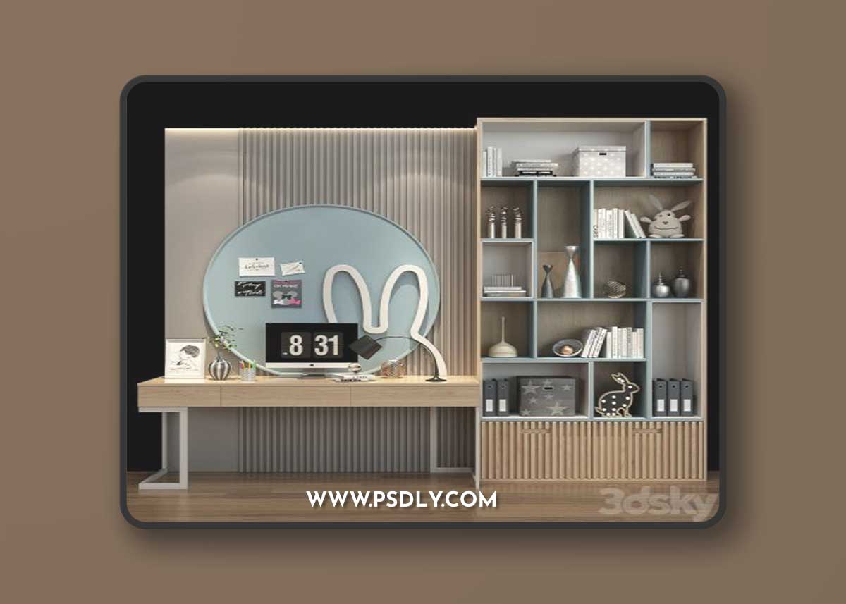 Furniture for a children 0258 3D Model