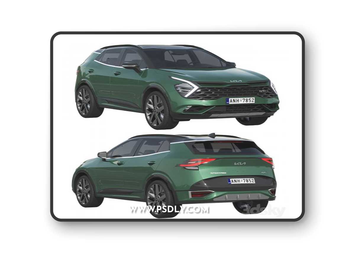 Kia Sportage GT Line 2022 3D Model
