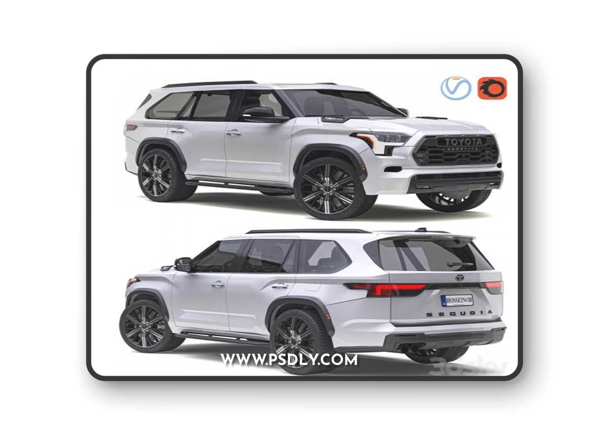 Toyota Sequoia 2023 3D Model