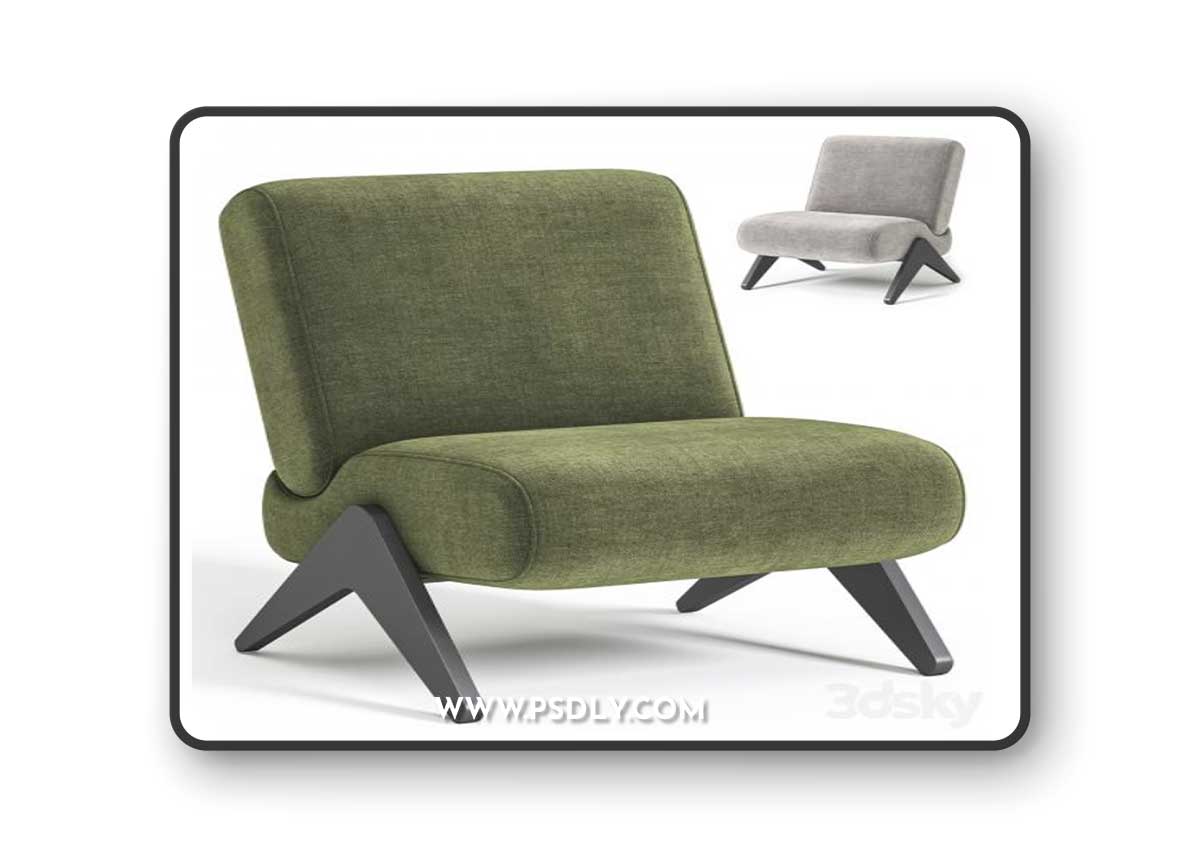 Virgo occosional chair Virgo 3D Model