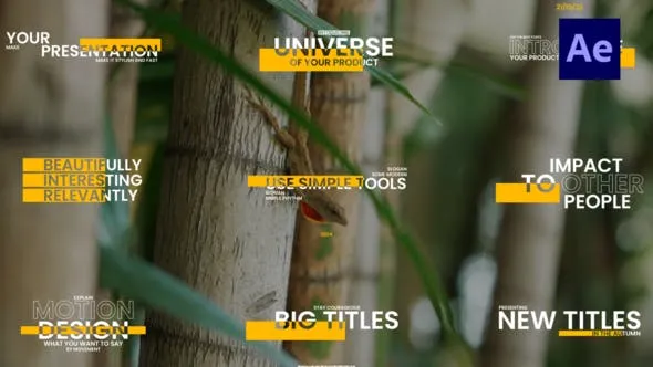 Videohive Yellow Corporate Titles 50055642