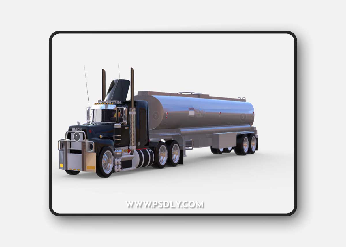 3D Model Truck tanker