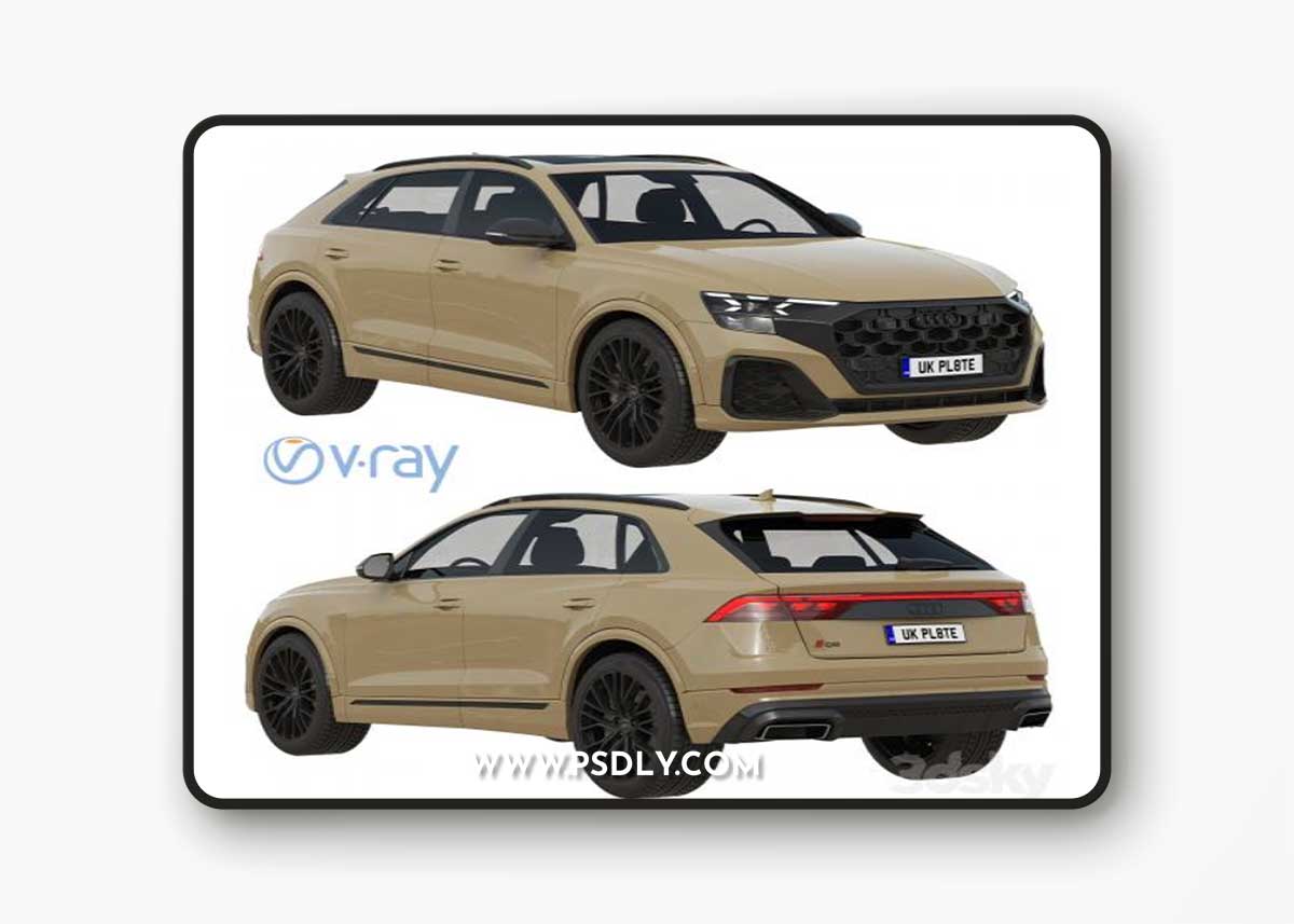 Audi Q8 2024 3D Model