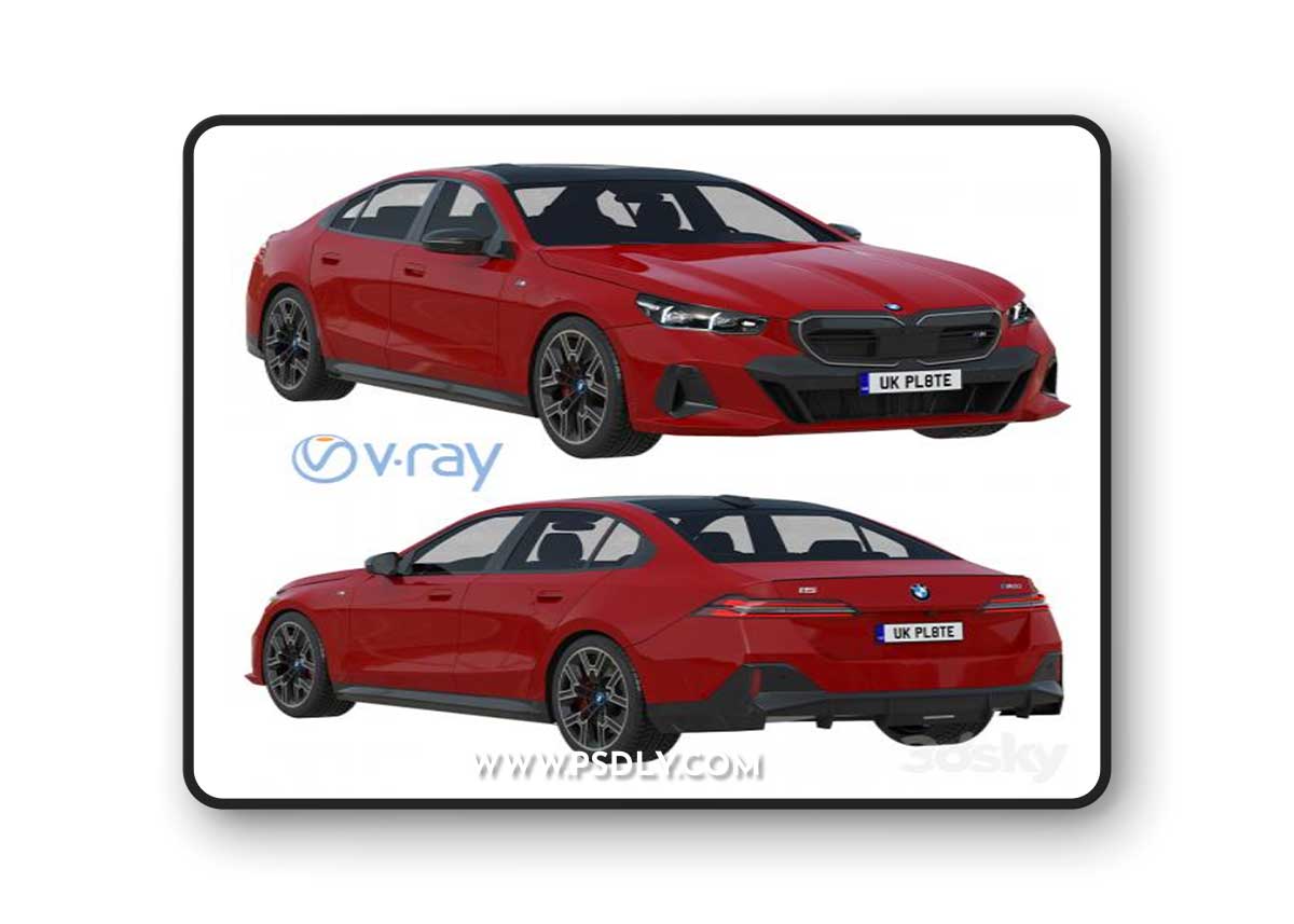 BMW i5 M60 2024 3D Model