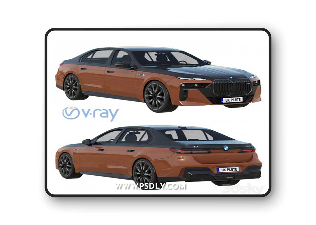 BMW i7 M70 3D Model