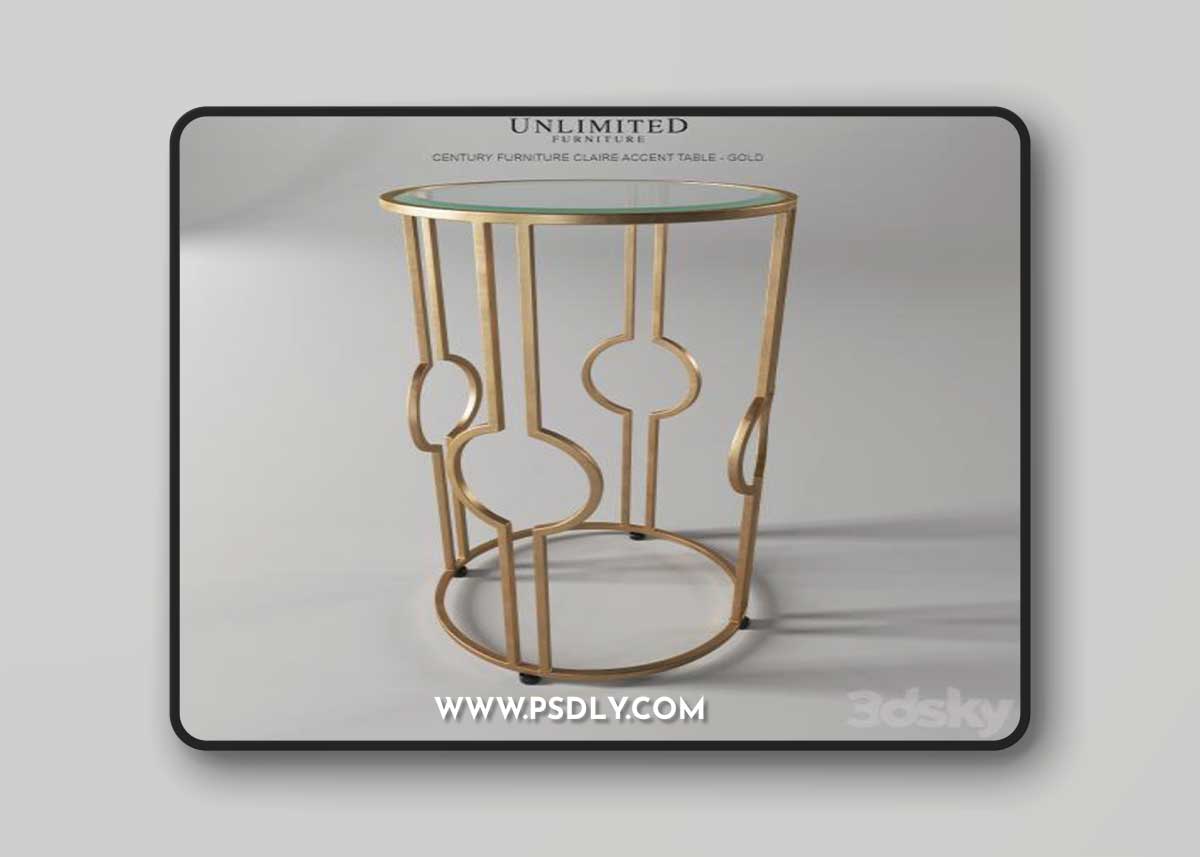 CENTURY FURNITURE CLAIRE ACCENT TABLE