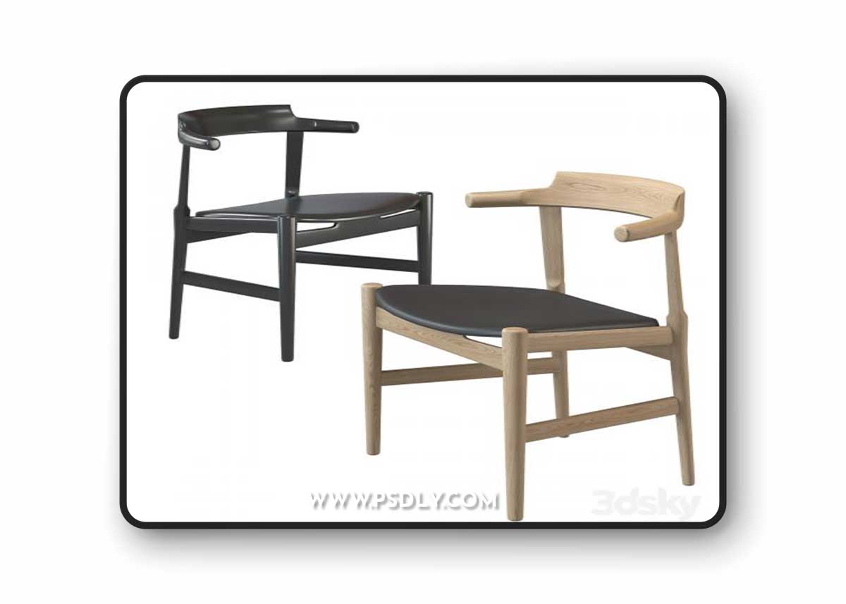 Chair PP58 by Hans J. Wegner 3D Model