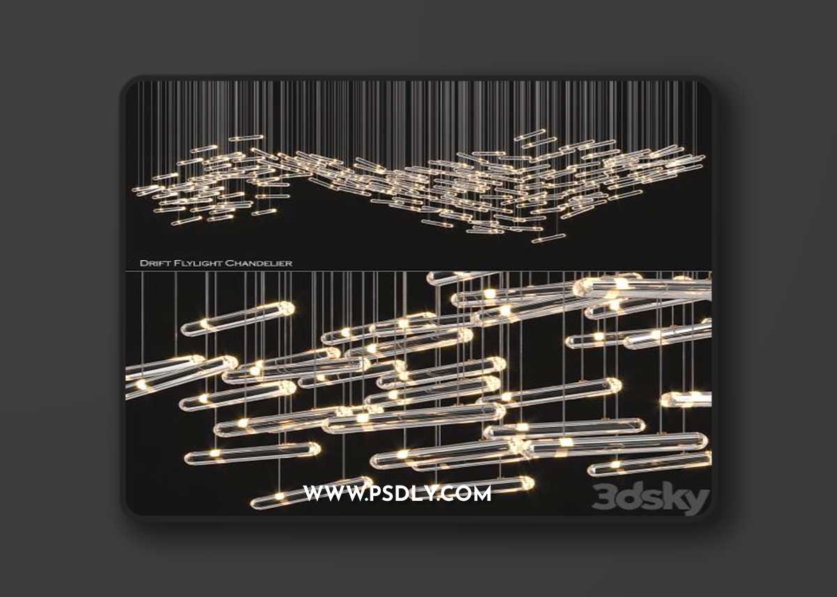 Drift Flylight Chandelier 2 3D Model