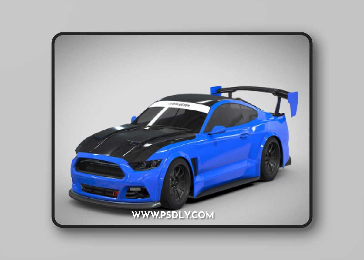 Ford Mustang Custom 3D Model