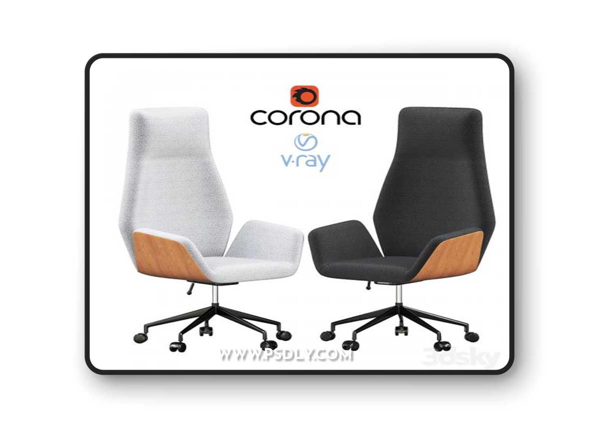 Ginkgo Conference chair 3D Model