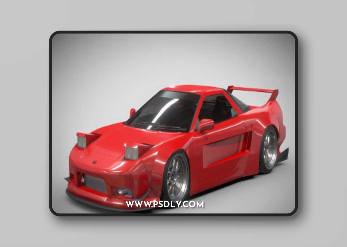 Honda NSX Widebody 3D Model