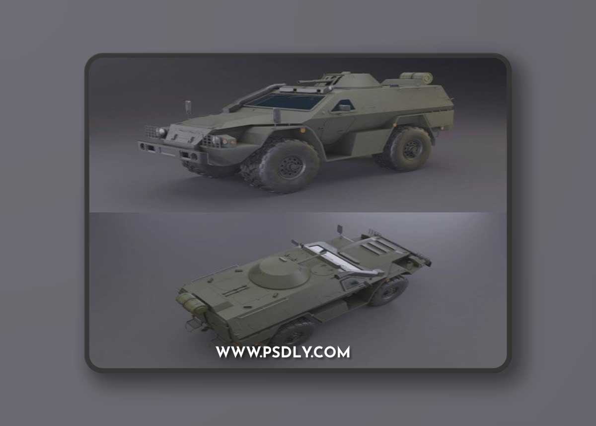 Kamaz 43269 Vistrel PBR 3D Model