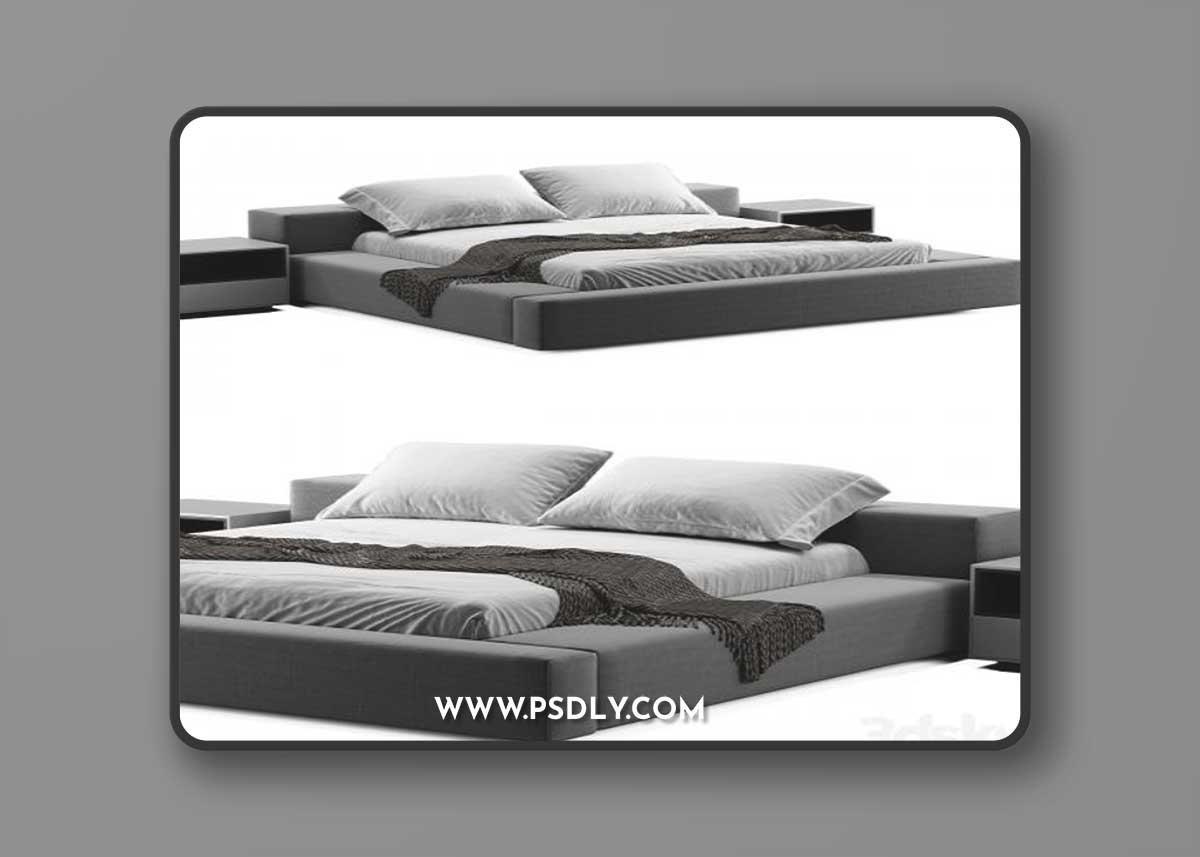 Living Divani Extra Wall Bed 3D Model