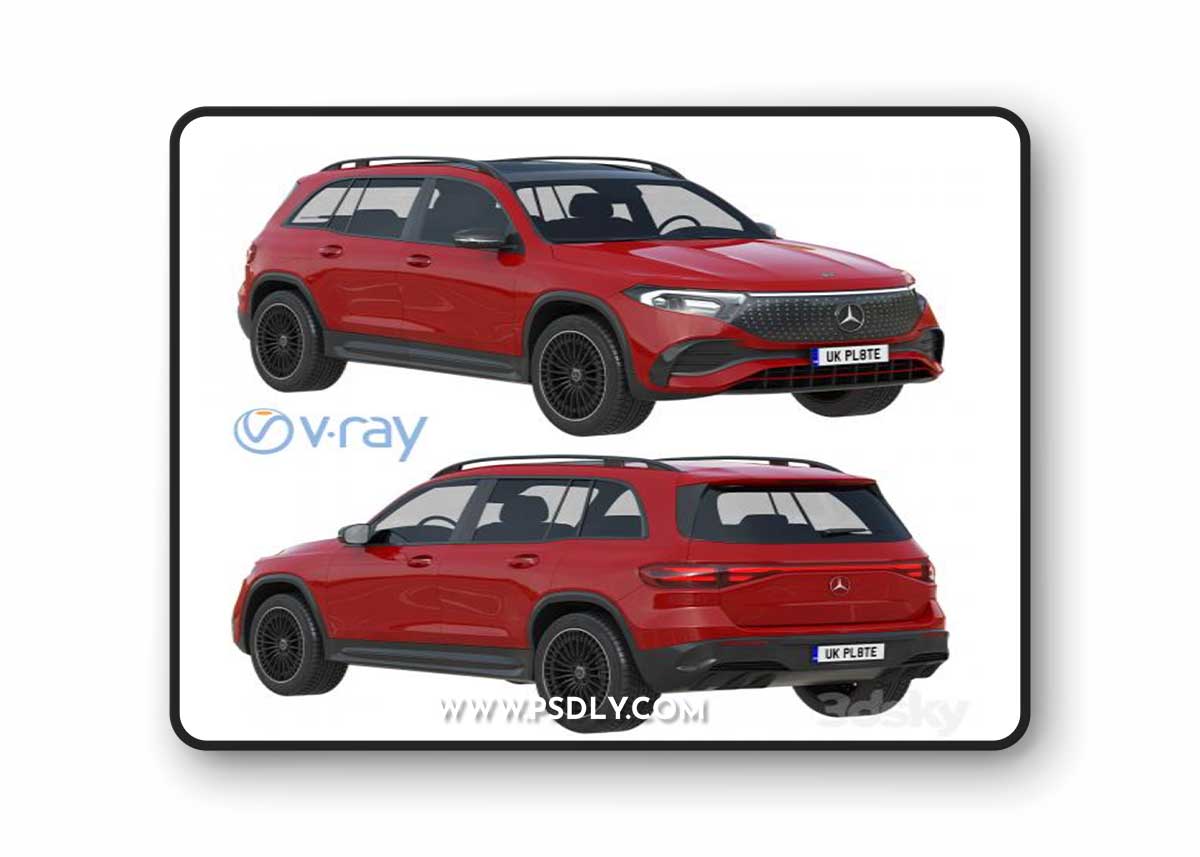 Mercedes-Benz EQB 2024 3D Model