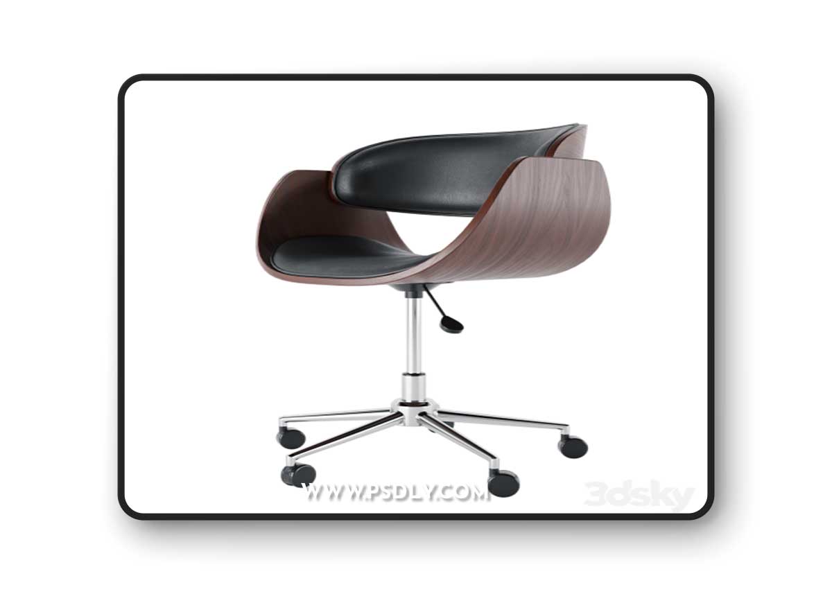 Office chair on wheels Zoran 3D Model