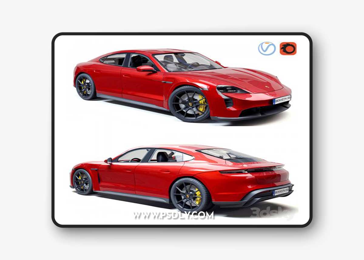 Porsche Taycan GTS 2022 3D Model