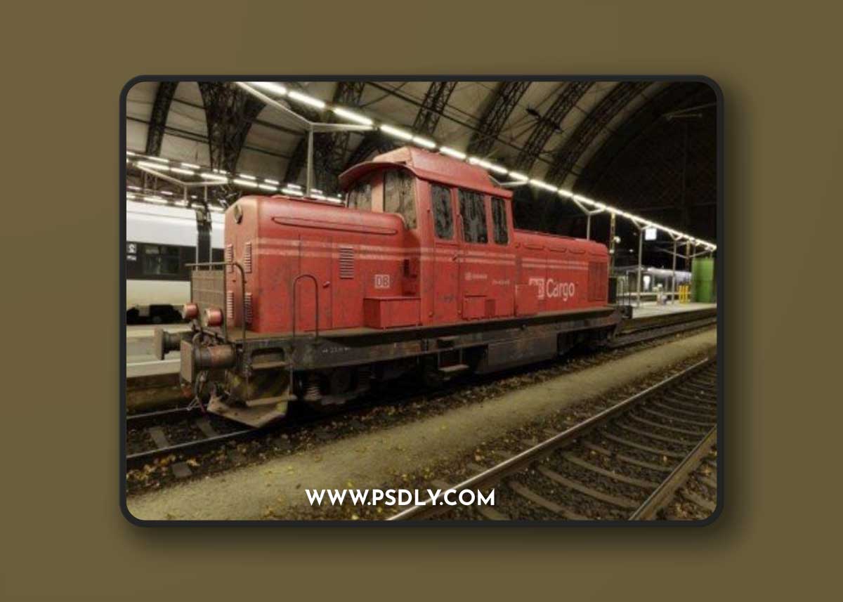Railway Locomotive 3D Model