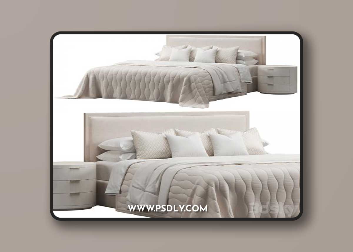 Rectangular Headboard Bed by FISCHER FURNITURE