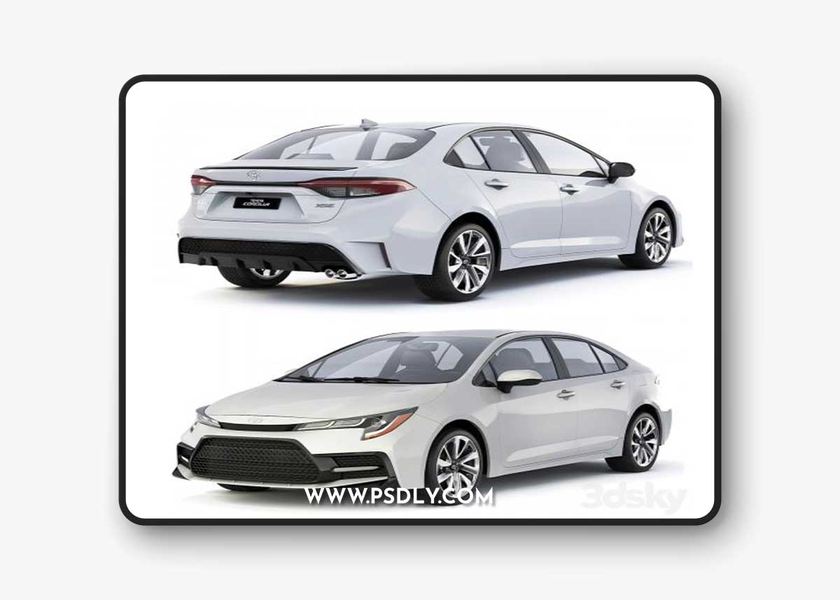 Toyota Corolla XSE 2020 3D Model