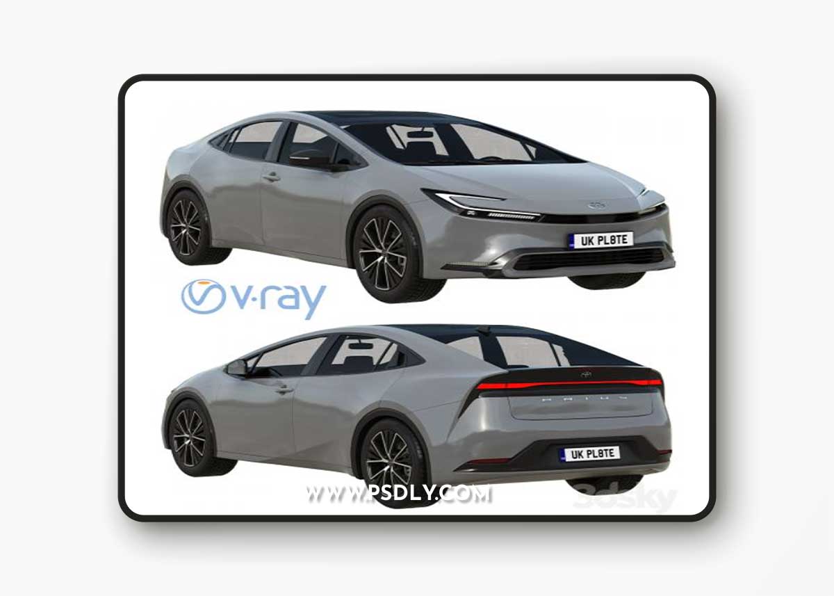 Toyota Prius 2023 3D Model