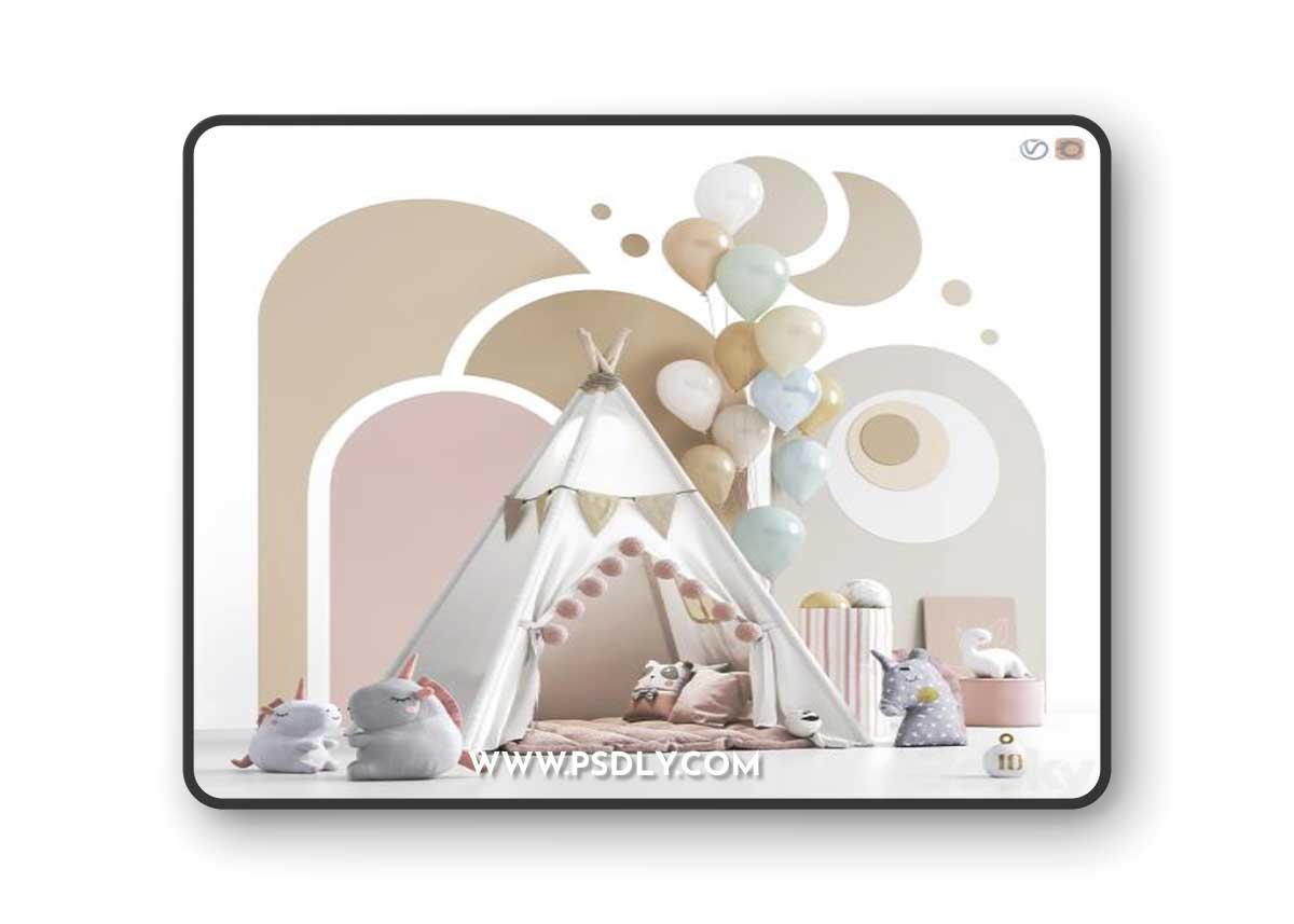 Toys , decor and furniture for nursery 135