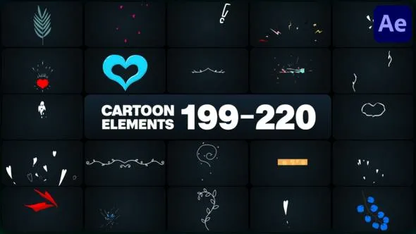 Videohive Cartoon Elements for After Effects 50342847