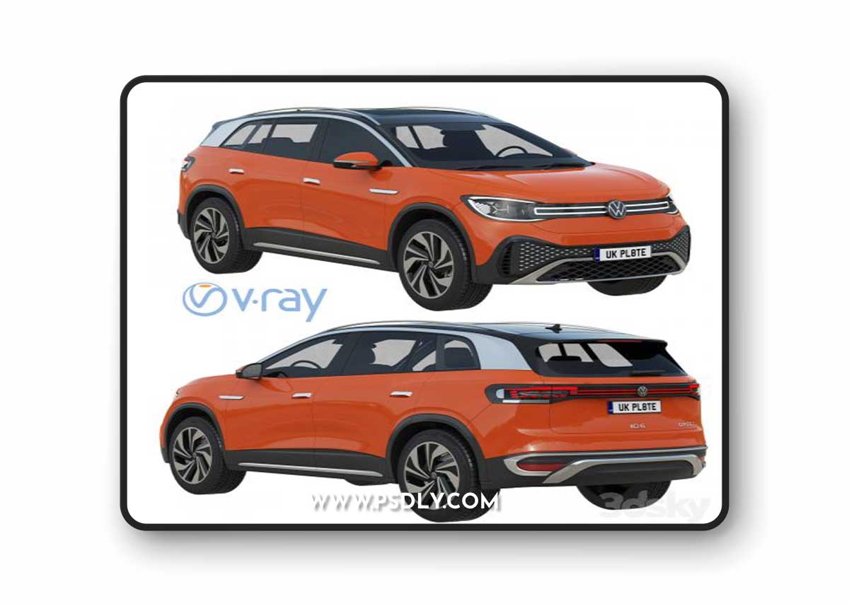 Volkswagen ID6 CROZZ 2022 3D Model