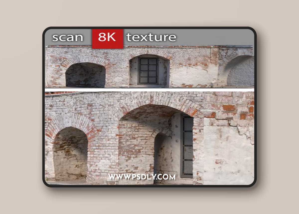 Wall with arch 2 3D Model