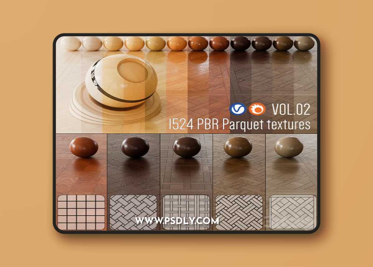 Wood Floor Set 02 3D Model