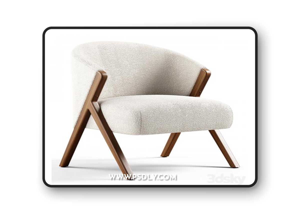 Zara Home - The armchair upholstered in boucle fabric
