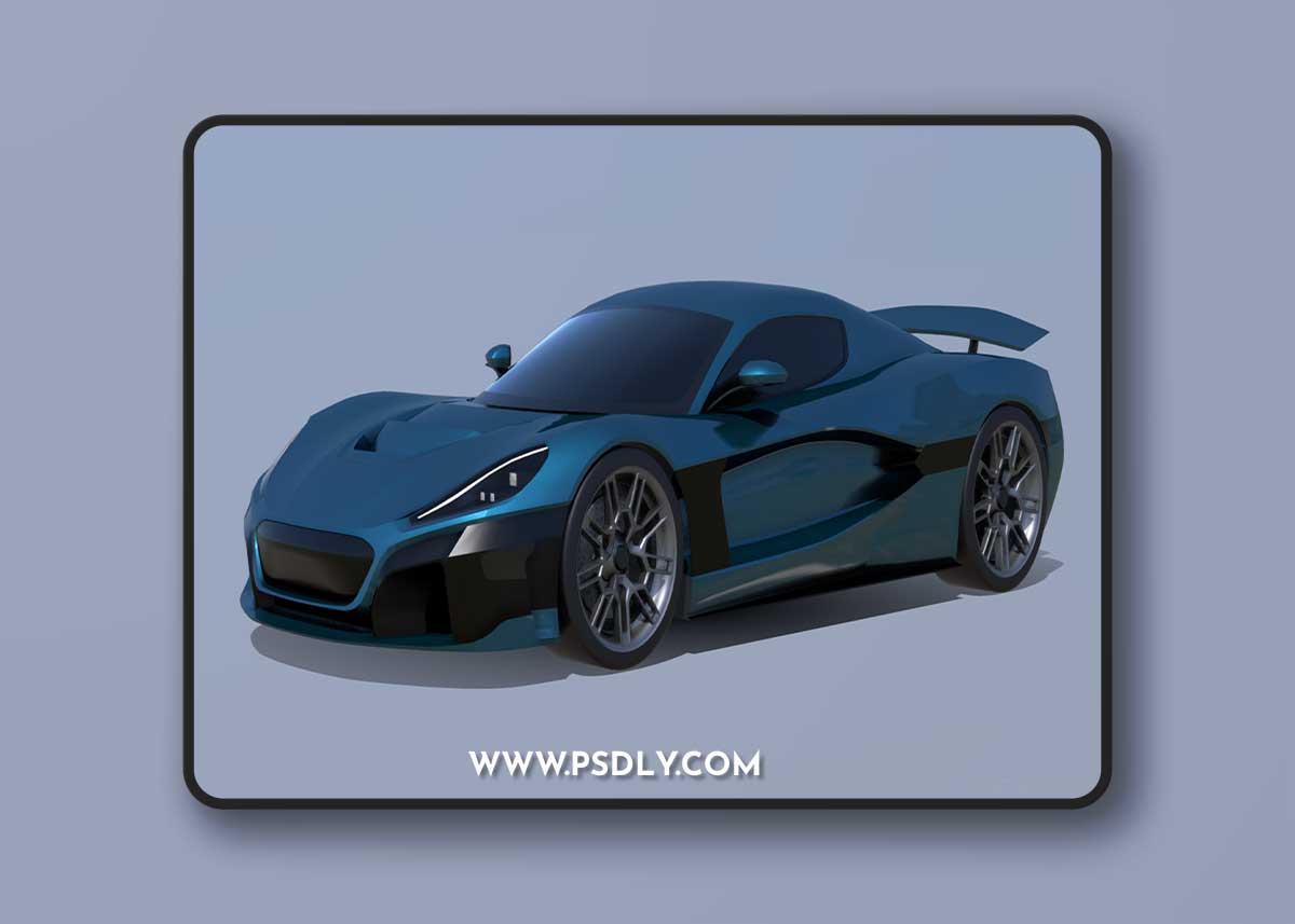 2022 Rimac Nevera 3D Model